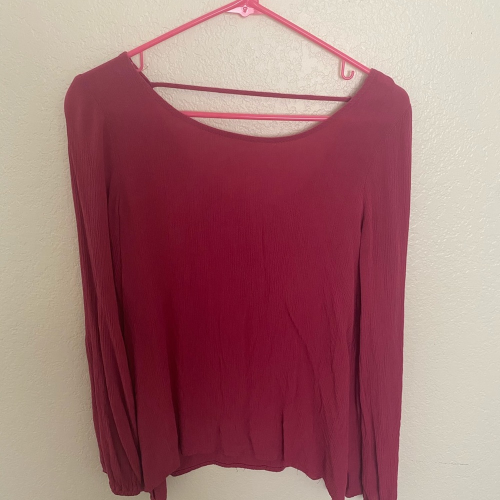 Pink long sleeve shirt